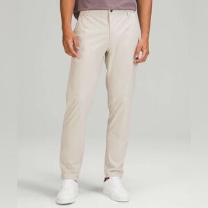LULULEMON Beige Commission Classic-Fit *Warpstreme Athletic Pants Sz 35x30